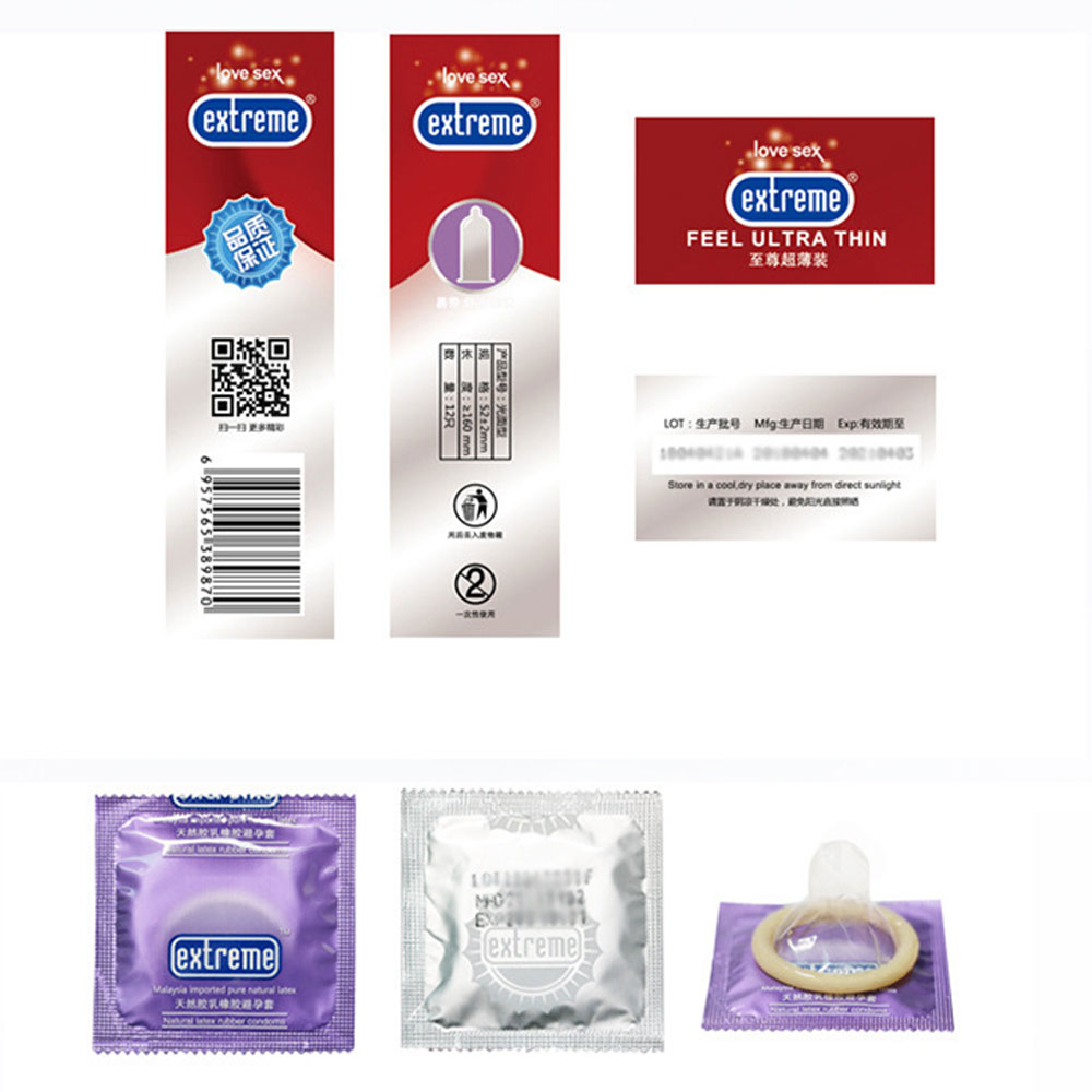 Ultrathin Condoms with Spikes Sleeves for Penis Adult Exciting Mix of Sensation Stimulation Sex Toys for Honeymoon Wedding