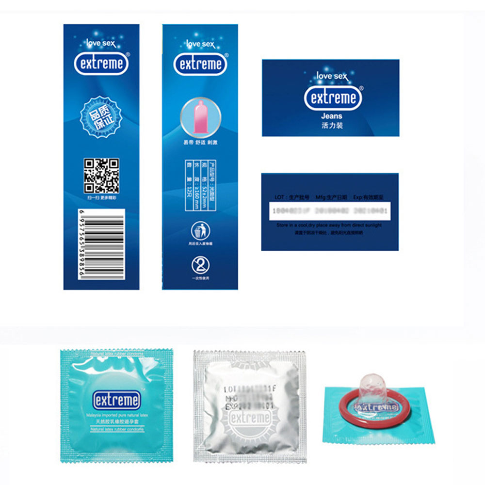 Ultrathin Condoms with Spikes Sleeves for Penis Adult Exciting Mix of Sensation Stimulation Sex Toys for Honeymoon Wedding