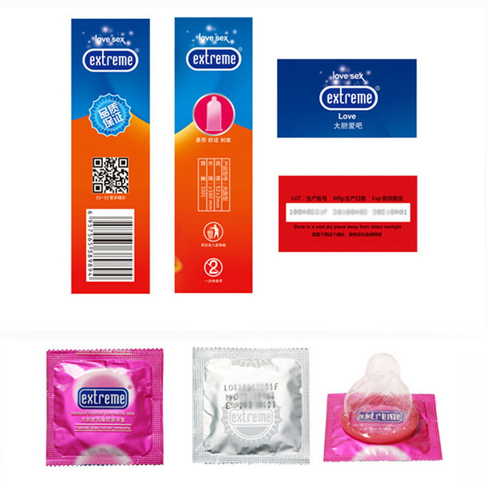 Ultrathin Condoms with Spikes Sleeves for Penis Adult Exciting Mix of Sensation Stimulation Sex Toys for Honeymoon Wedding