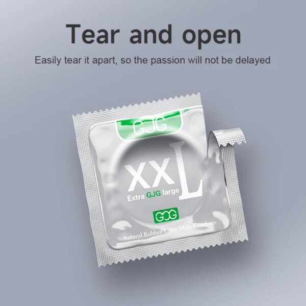 Extra Large 58mm size Ultra Thin Condoms Adults Toys For Men 10pcs XXL G-Spot Penis Sleeve Super Smooth Condones Sex Products