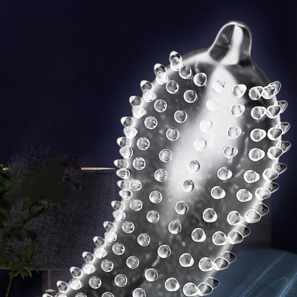 Large Spikes Condoms Dotted Granular Sex Tooys for Adult Original Lubricants Sexual Retardant High Sensitive Sex Shop 18+