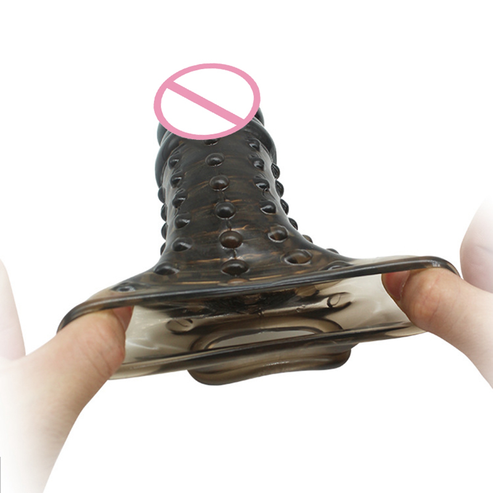 Reusable Penis Condoms Extender Cock Rings Delay Ejaculation Dick Cock Sleeves Silicone Glans Cover Enlargement Sex Toys For Men