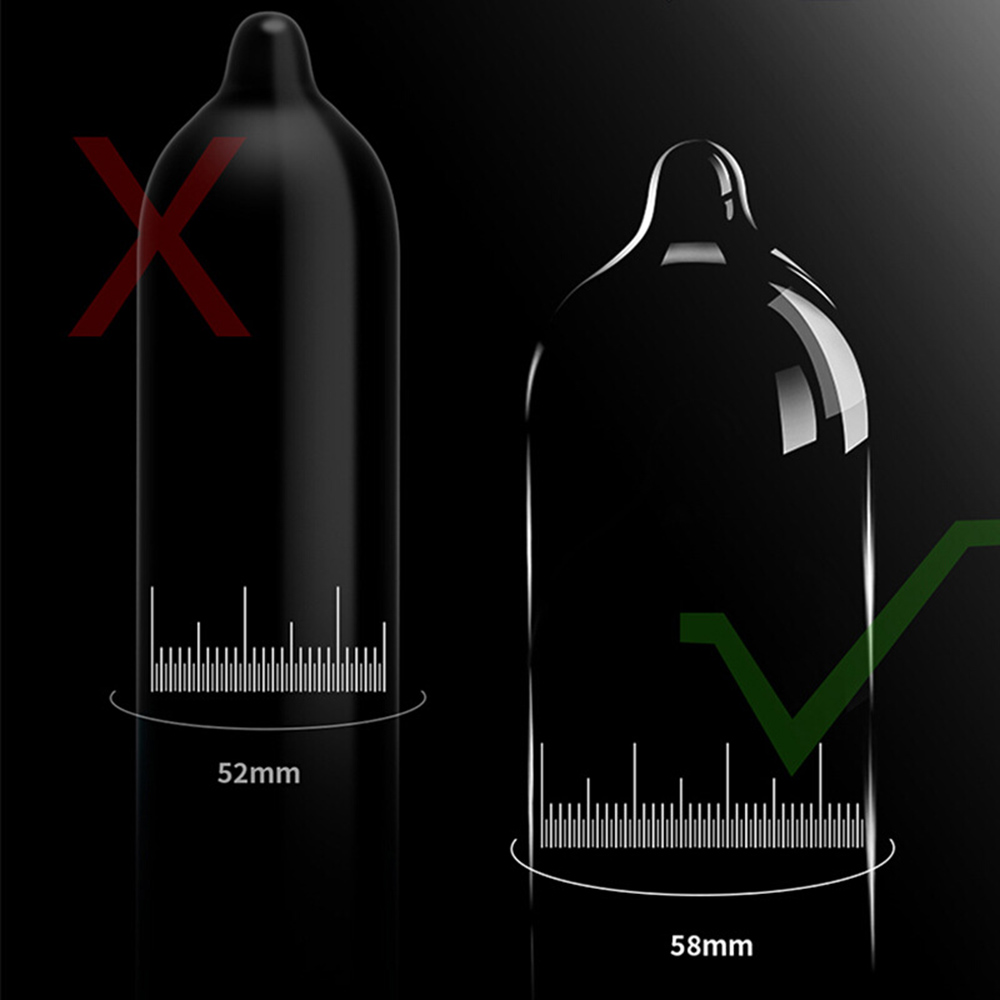 Large Size Condoms XXL Ultrathin Sex Toys Cock Penis Sleeves Extra Lubricated Latex Condom Contraception Sex Products for Men 18