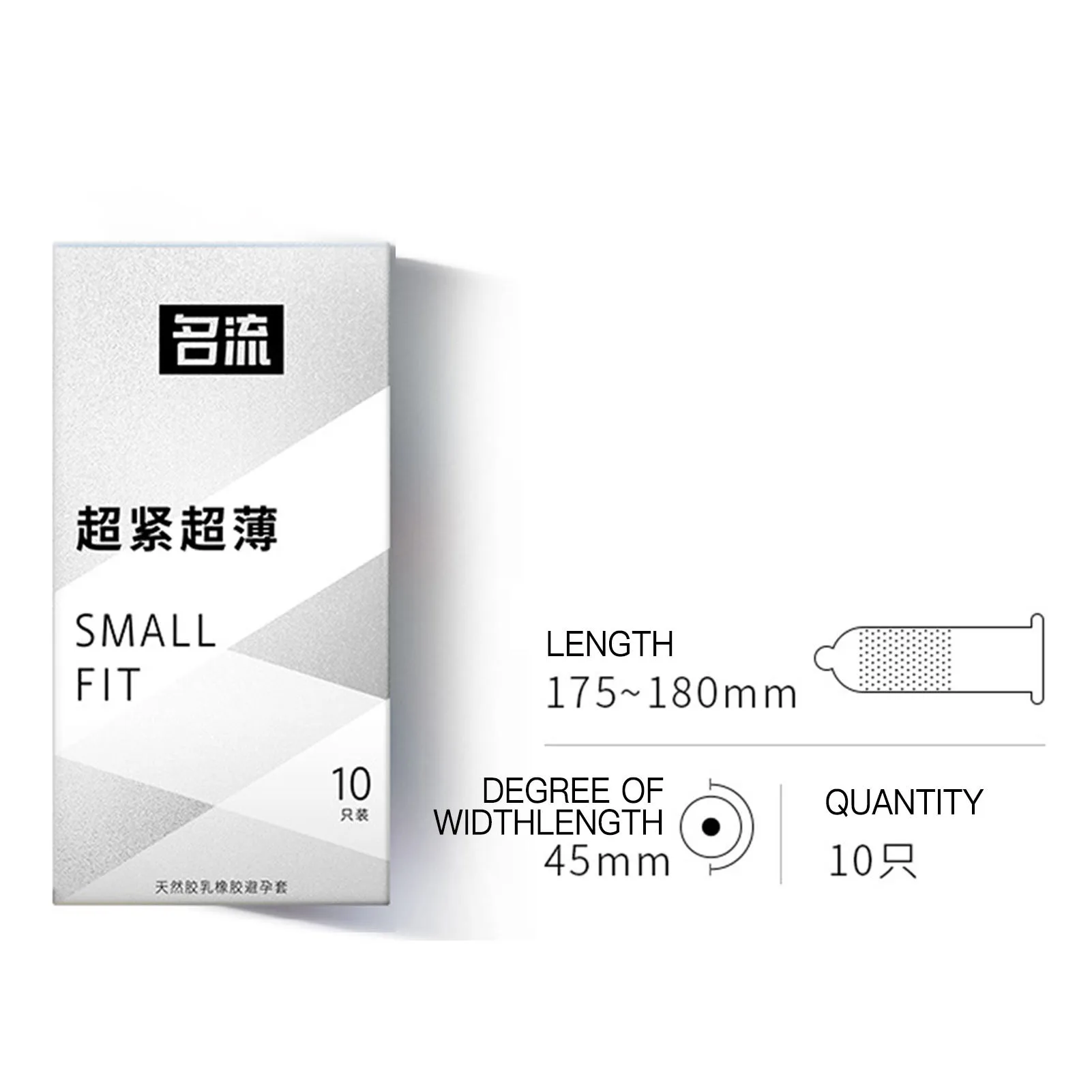 10pcs Small Fit Men's Condoms Ultra Thin Sex Toys For Men 45MM Long Sex Delay Tight Condoms Smooth Penis Sleeve Adult Supplies 10pcs Small Fit Men's Condoms Ultra Thin Sex Toys For Men 45MM Long Sex Delay Tight Condoms Smooth Penis Sleeve Adult Supplies