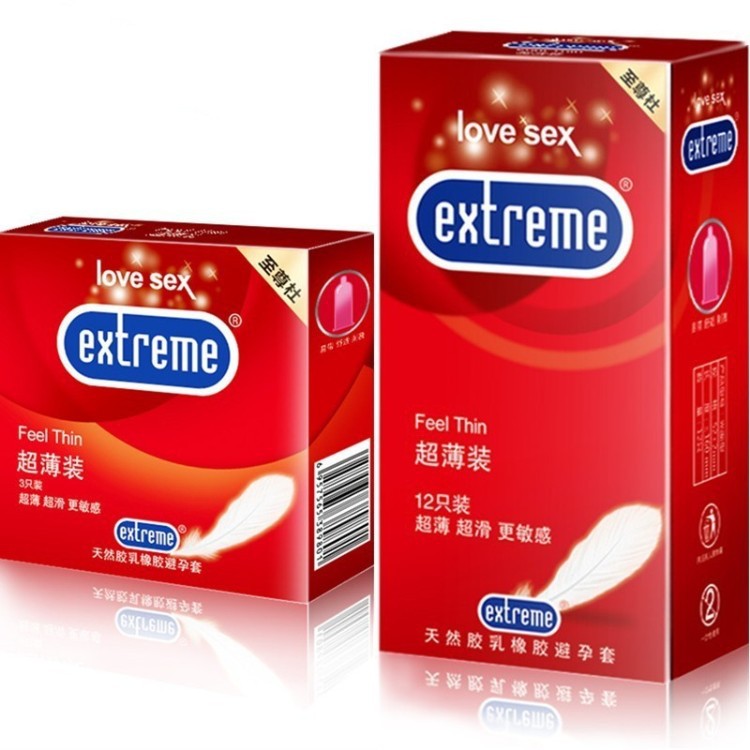 Men Condoms Natural Latex Penis Sleeve Sex Products Vaginal Stimulation Ultra Thin Condoms Safer Contraception
