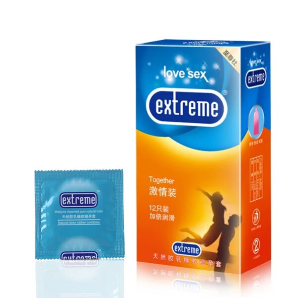 Men Condoms Natural Latex Penis Sleeve Sex Products Vaginal Stimulation Ultra Thin Condoms Safer Contraception