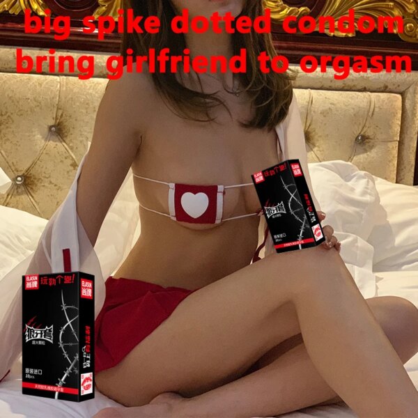 5D Dots Condoms with Tendrils Adult Sex Toys Granule Penis Sleeves For Mens Contraception Safety Condom Couple Sex Supplies Shop