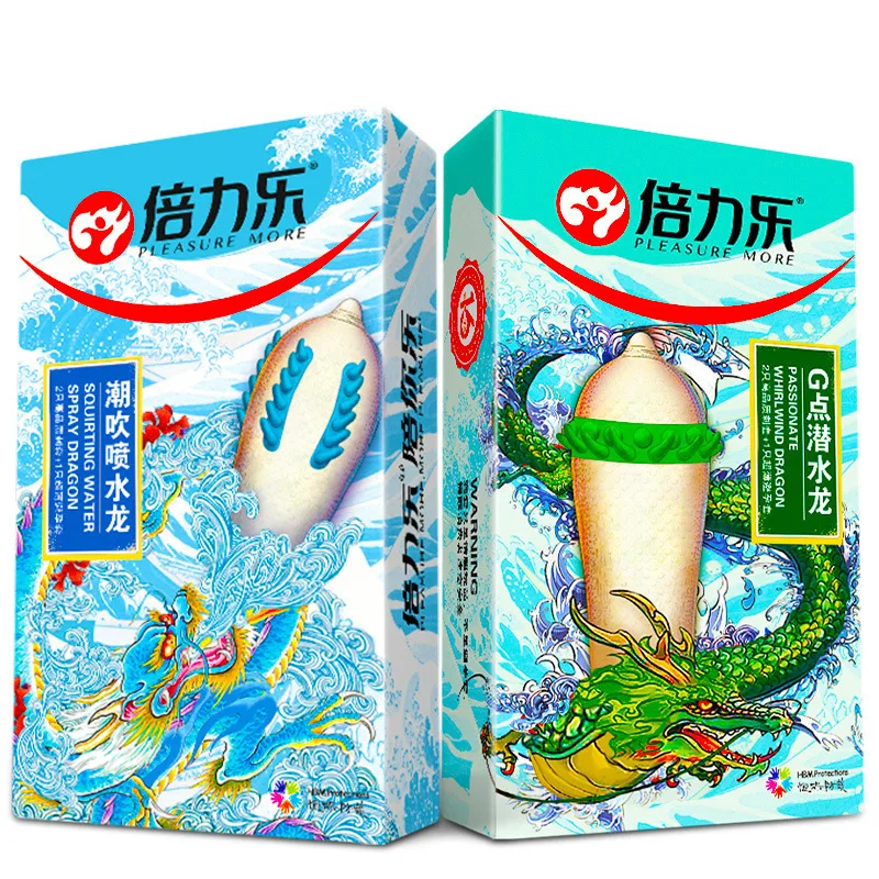 3Pcs Ribbed Condoms for Men Dotted Spike G-spot Vaginal Stimulation Cock Delay Penis Sleeve Adult Sex Toys Couple Sex Tools 18+