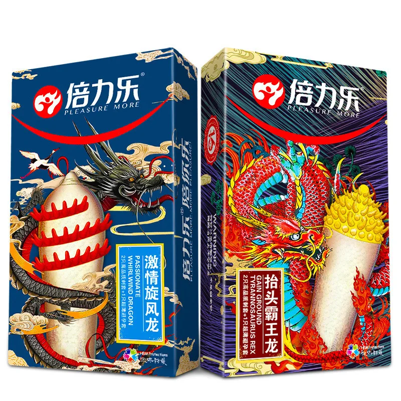3Pcs Ribbed Condoms for Men Dotted Spike G-spot Vaginal Stimulation Cock Delay Penis Sleeve Adult Sex Toys Couple Sex Tools 18+