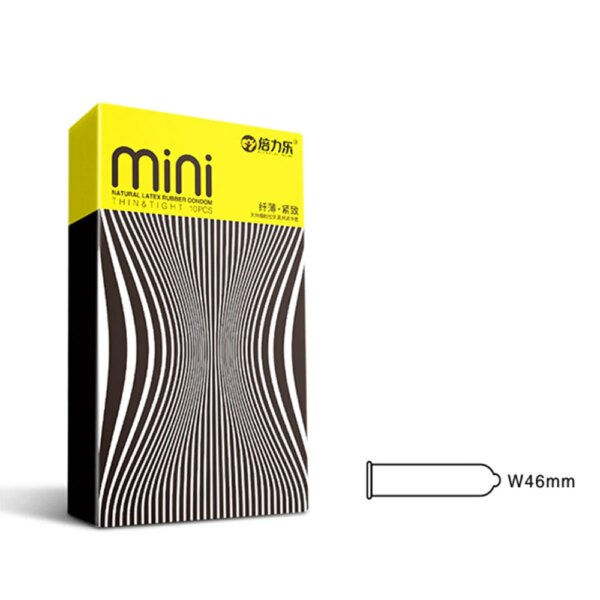 Ultra Thin Condoms S Size 46mm Mini Condom Super Thin Dotted Granular Tighten Sex Toys For Men Passionate Delay Ejaculation 18+