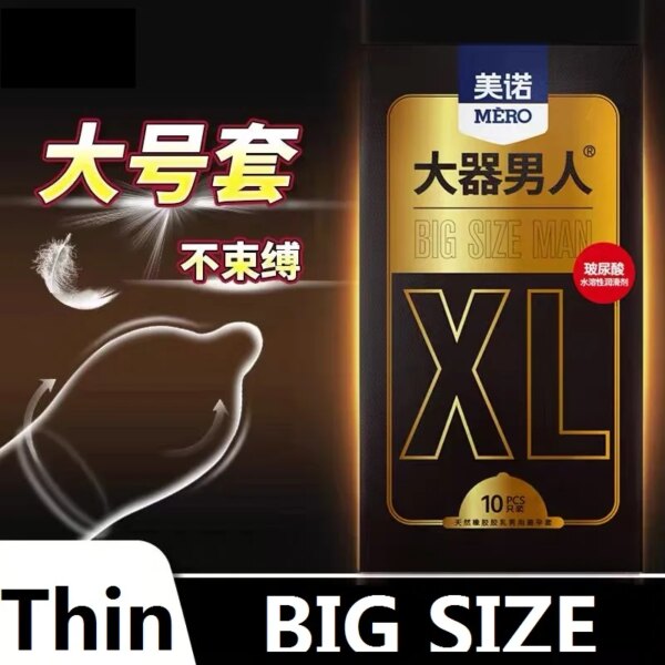 XL Condoms 55mm for Large Penis Sex Toys High Sensitive Passionate Lubricated Big Oil Sex Accessories Sleeve for Cock XL Sexshop
