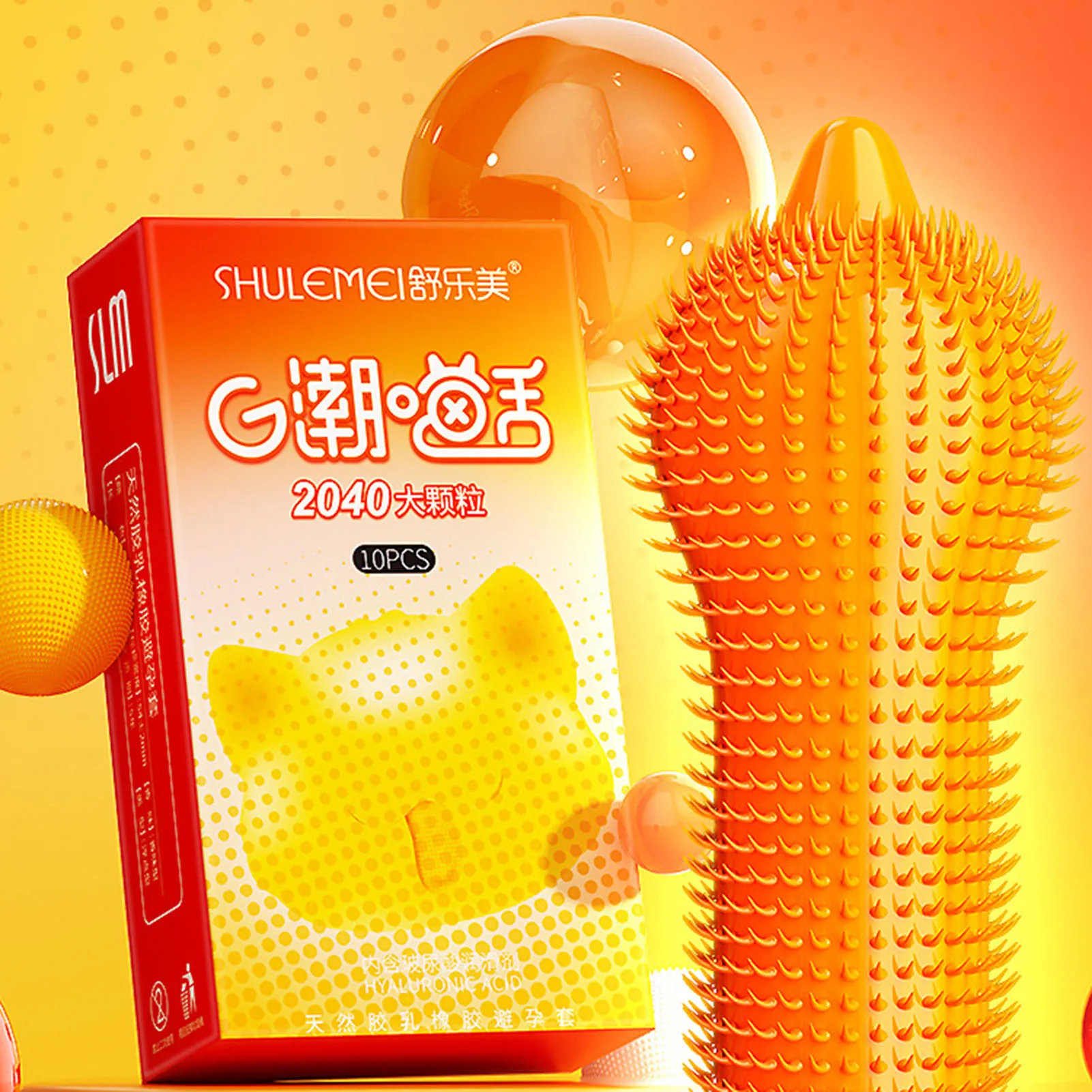 Large Spikes Condoms 2040 Granules like Cats Tongue High Stimulation Sex Toys Women G-dot Spot Tendrils Adult Orgasm Sexshop 18+