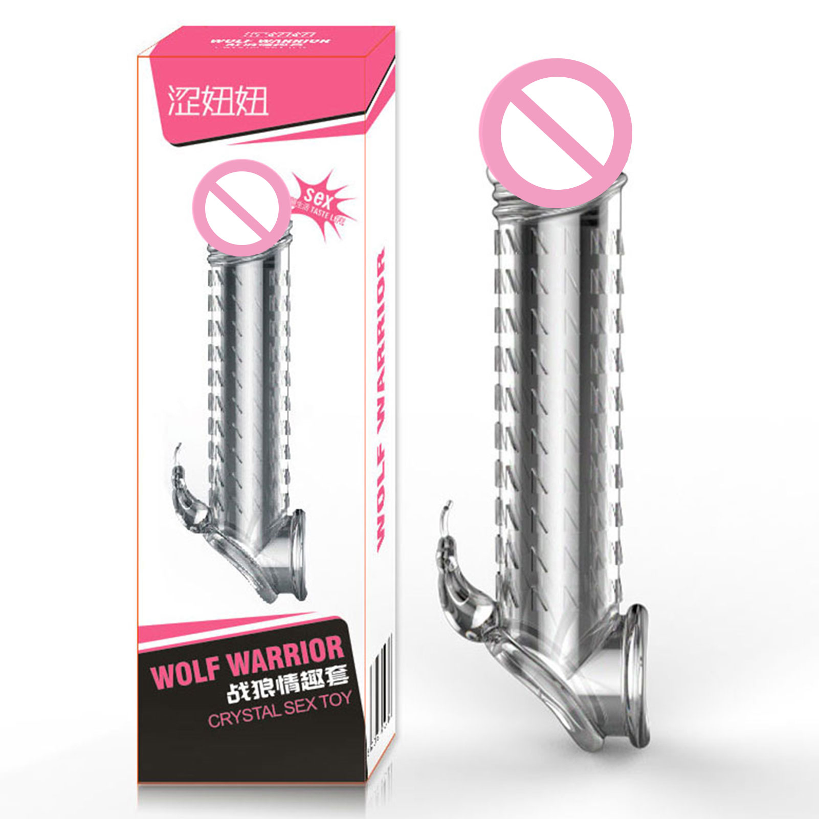 Reusable 3D Condoms Dick Extender Penis Enlarger Cock Sleeves with Dotted Ribbed Foreskin Ring Glans Sex Shop for Men Sex Toys