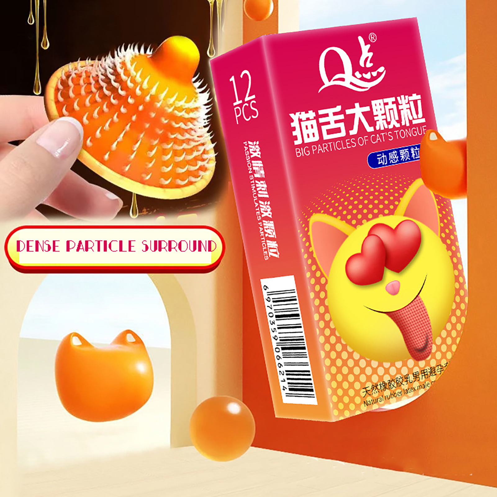 12PCS super large spikes Condoms g spot Vagina Deep Stimulation Adult supplies penis sleeve clitoral massage sex toys for men