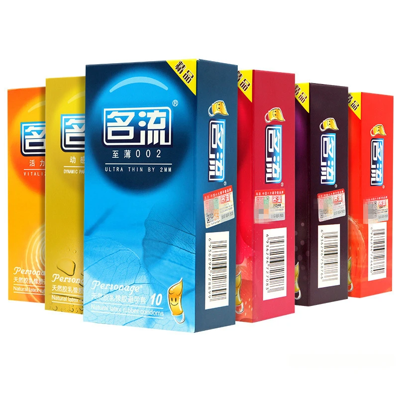 10pcs Mingliu Condom Adult Sex Toy Super Thin Rubber Sleeves for Penis Contraception Dotted Thread Condom Intimate Goods for Men