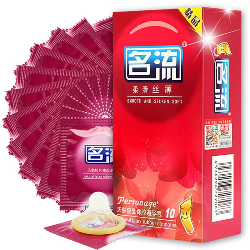 10pcs Mingliu Condom Adult Sex Toy Super Thin Rubber Sleeves for Penis Contraception Dotted Thread Condom Intimate Goods for Men