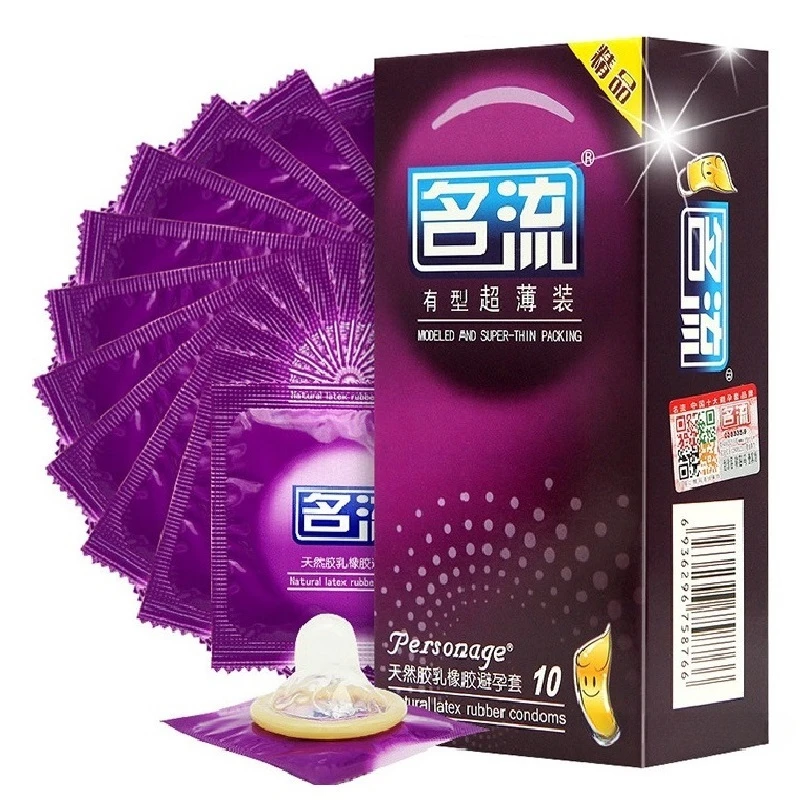 10pcs Mingliu Condom Adult Sex Toy Super Thin Rubber Sleeves for Penis Contraception Dotted Thread Condom Intimate Goods for Men