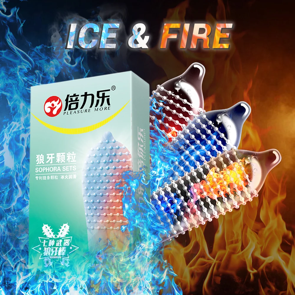 Unusual Condoms For Men Delay Ejaculation Cooling Hot Feeling Condom With Tendrils Dotted Ribs Penis Sleeve For Adults 18