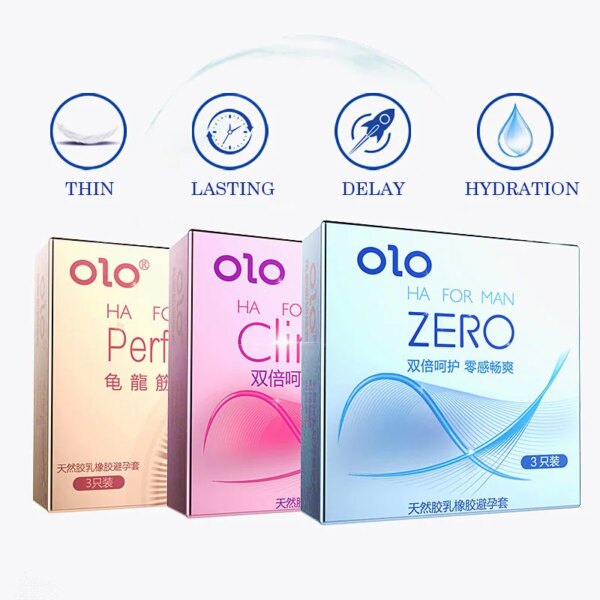 3Pcs Condoms Natural Latex Rubber large grain Condom Intimate Sex Toy Products CJ