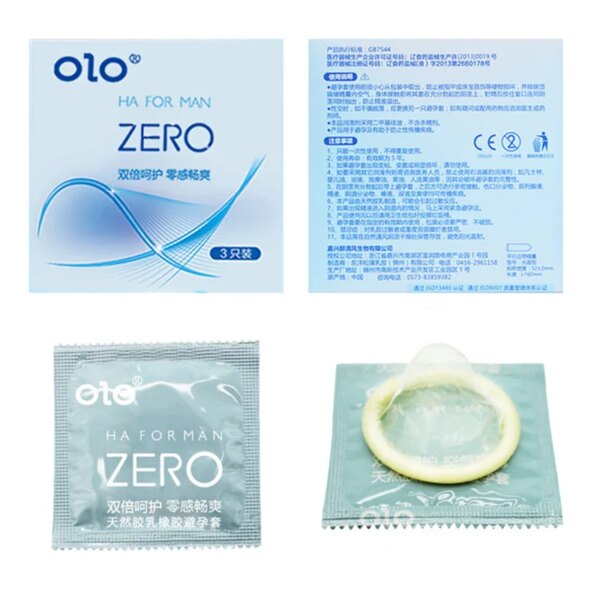 3Pcs Condoms Natural Latex Rubber large grain Condom Intimate Sex Toy Products CJ