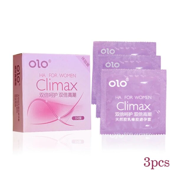 3Pcs Condoms Natural Latex Rubber large grain Condom Intimate Sex Toy Products CJ