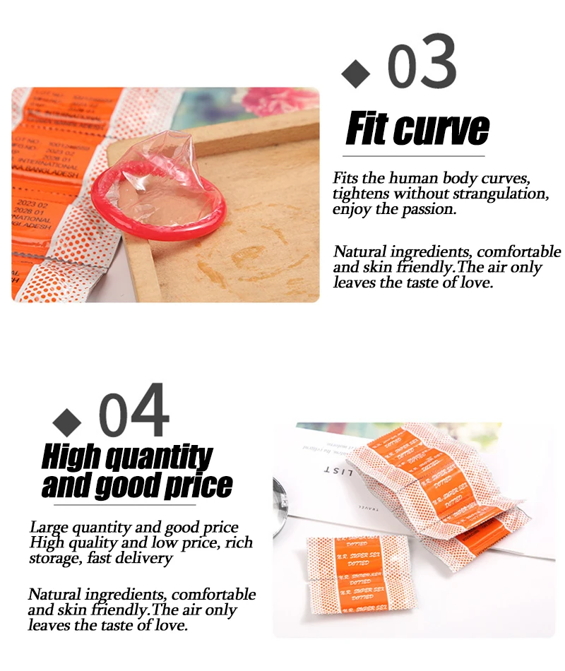 10/30/50pcs Condom 52mm Ultra Thin Cock Penis Sleeve Natural Latex Lubrication Contraception Supplies Adults Safer Sex Products