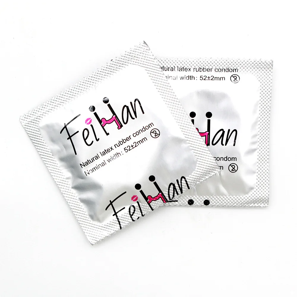 10/30/50pcs Condom 52mm Ultra Thin Cock Penis Sleeve Natural Latex Lubrication Contraception Supplies Adults Safer Sex Products