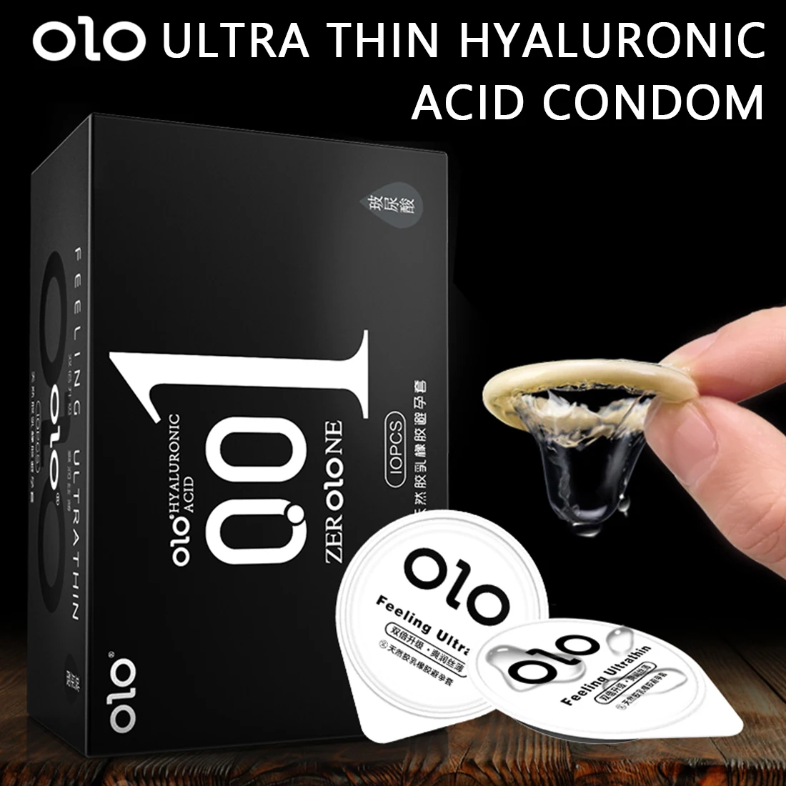 0.01 Ultra Thin Condom For Long Sex Hyaluronic Acid ICE Fire Delay Condoms Safe Sex Penis Sleeve Adult 18 Sex Toys Contraception