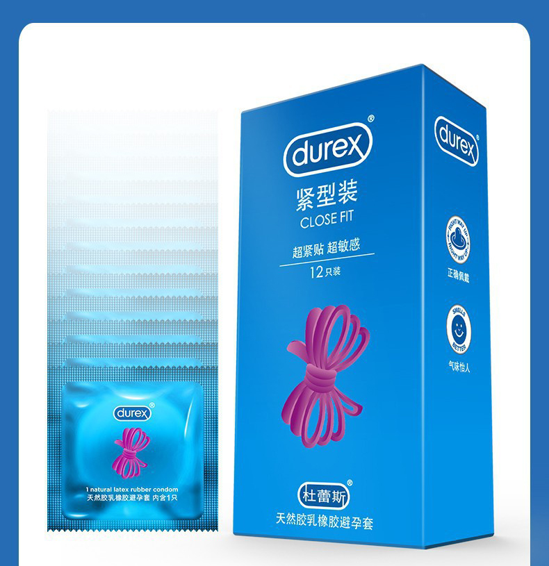 Durex 12 Pcs 4 Types Sensation Condoms High Quality Condoms for Men Latex Intimate Goods for Sex Contraception Penis Sleeve