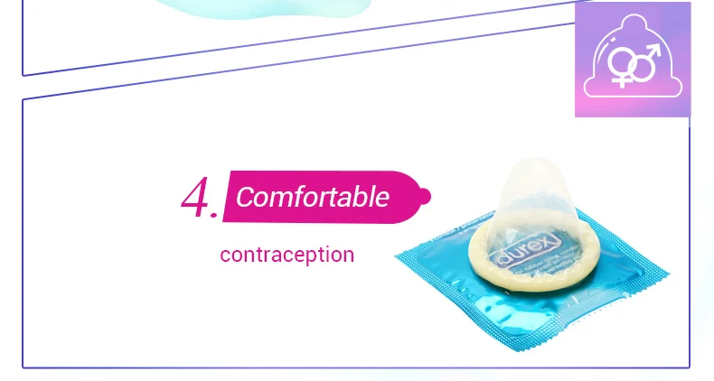 Durex 12 Pcs 4 Types Sensation Condoms High Quality Condoms for Men Latex Intimate Goods for Sex Contraception Penis Sleeve
