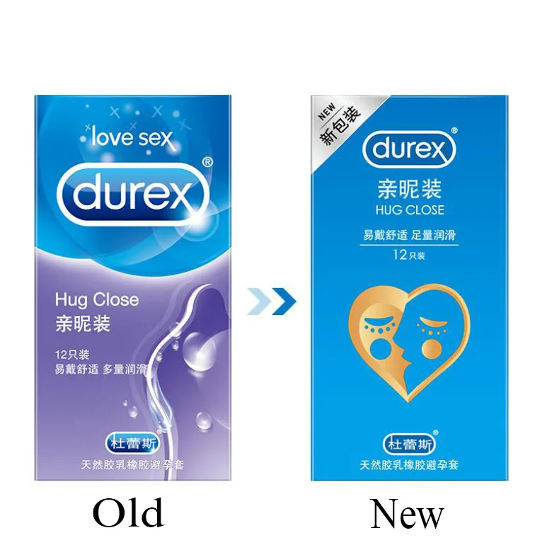 Durex 12 Pcs 4 Types Sensation Condoms High Quality Condoms for Men Latex Intimate Goods for Sex Contraception Penis Sleeve