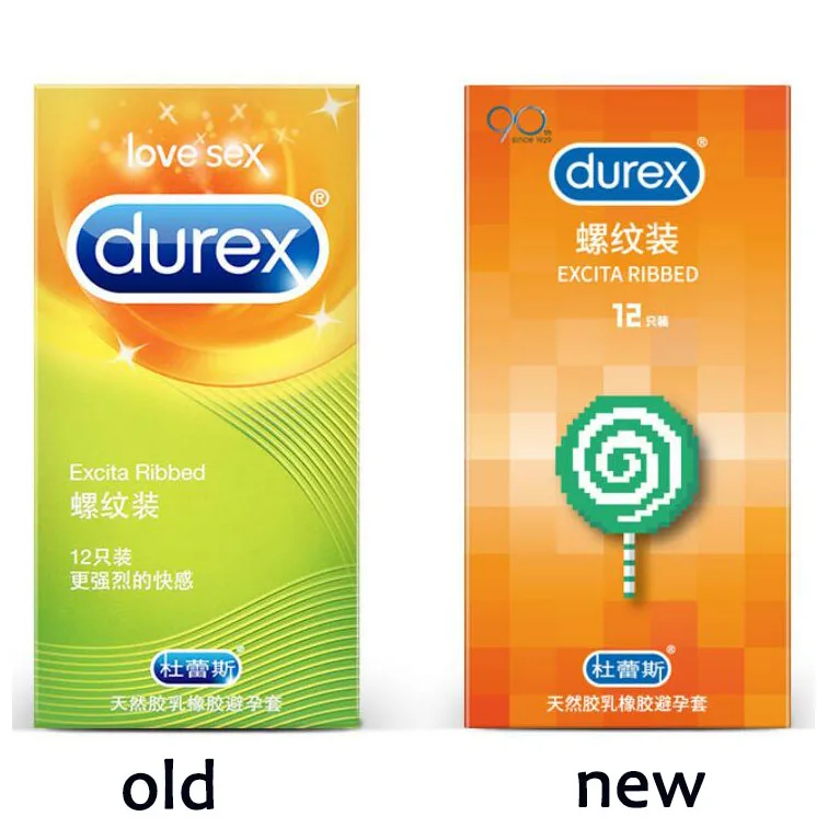 Durex 12 Pcs 4 Types Sensation Condoms High Quality Condoms for Men Latex Intimate Goods for Sex Contraception Penis Sleeve