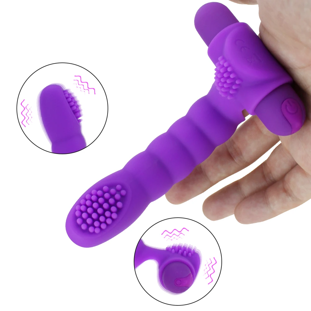 Finger Sleeve Dildo Vibrator G Spot Massage Clit Stimulate Flirting Sex Toys for Women Female Masturbator Adult Sex Products Finger Sleeve Dildo Vibrator G Spot Massage Clit Stimulate Flirting Sex Toys for Women Female Masturbator Adult Sex Products