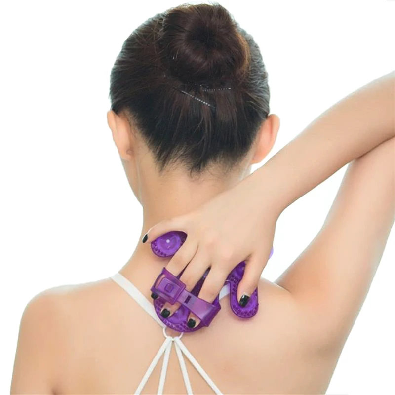 1PC Palm Shaped Massage Glove Body Massager With 9 360 Degree Roller Metal Roller