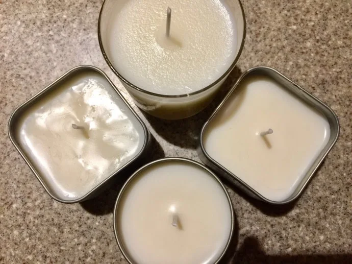 Natural Coconut Wax DIY Handmade Candle Aromatherapy Candle Smokeless Environmental Protection Massage Wax Low Temperature