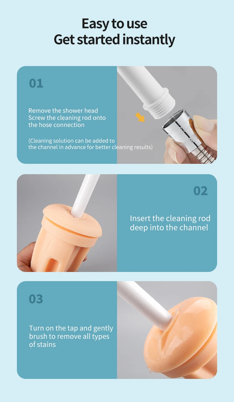 Silicone Brush Cleaner for Masturbation Cup Pussy Syringe Douche Washing Shower Head Irrigator Clean Tools Sex Toys Accessories