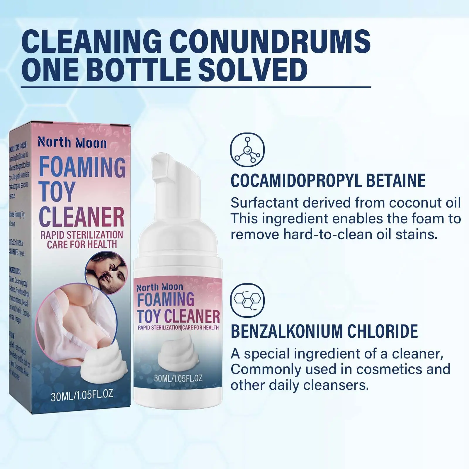Adult Sex Toy Foam Cleaner Sex Toy Dry Cleaner Mild and Non Irritating