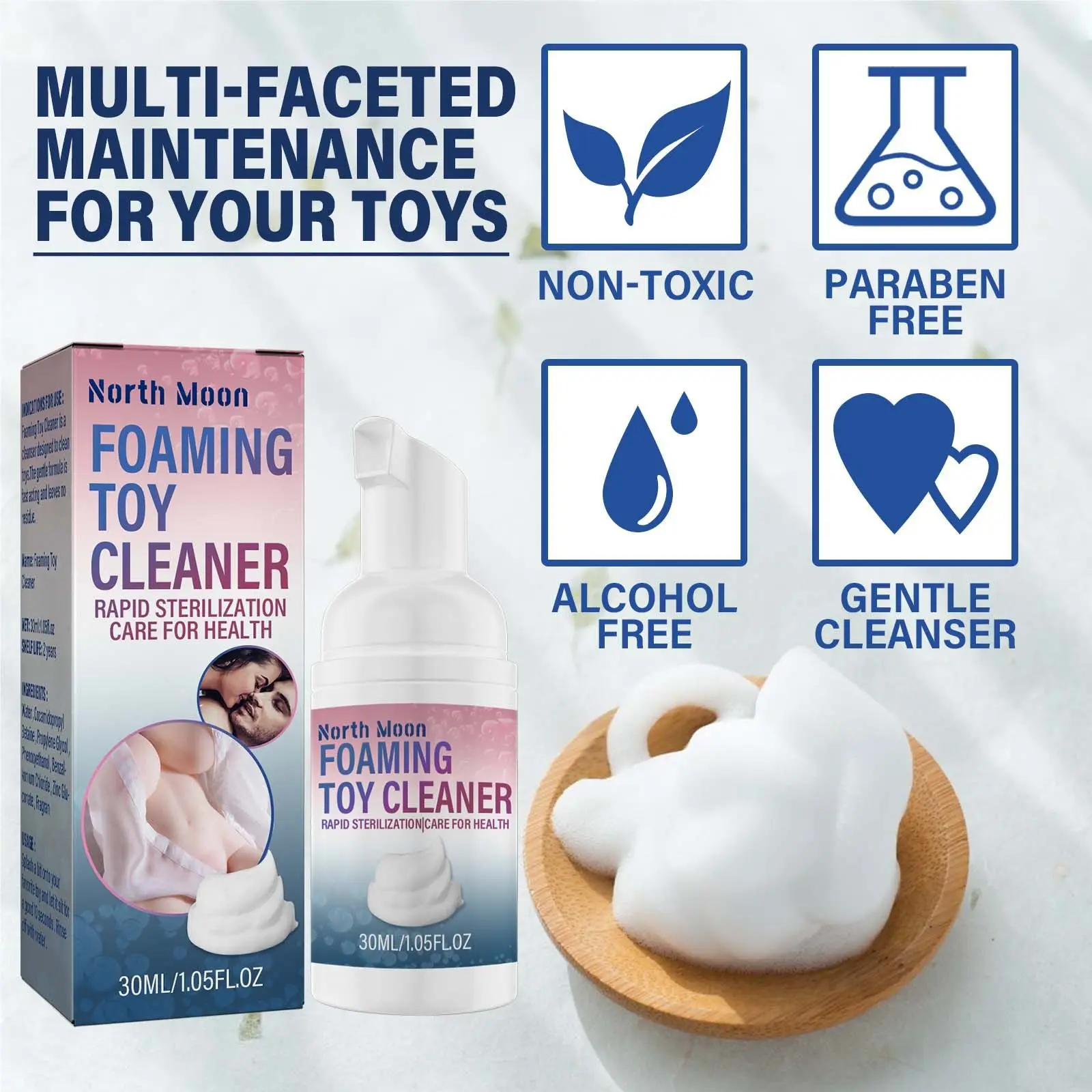 Adult Sex Toy Foam Cleaner Sex Toy Dry Cleaner Mild and Non Irritating