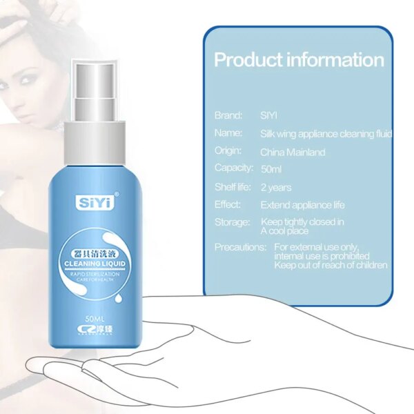 Adult Sex Toys Cleaner 50ml Disinfection Liquid for Sex Vibrator Body Safe Cleaning Spray Bottle Sex Products Sterilization