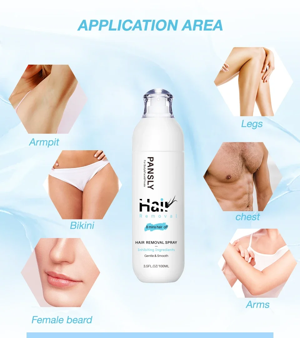 Original Hair Removal Spray For Women 2 in 1 Intimate/Private Hair Removal Spray for Women Pubic Bikini Area Painless Depilatory