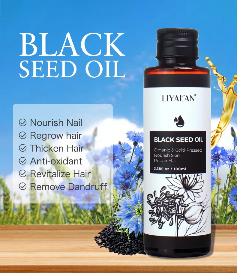 100ml Black Cumin Seed Oil For Hair Growth Thicken Hair Cold Pressed Liquid Nourish Nail Skin Anti-oxidant Body Massage 100ml Black Cumin Seed Oil For Hair Growth Thicken Hair Cold Pressed Liquid Nourish Nail Skin Anti-oxidant Body Massage