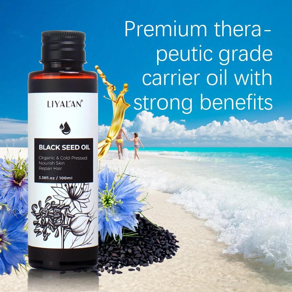 100ml Black Cumin Seed Oil For Hair Growth Thicken Hair Cold Pressed Liquid Nourish Nail Skin Anti-oxidant Body Massage 100ml Black Cumin Seed Oil For Hair Growth Thicken Hair Cold Pressed Liquid Nourish Nail Skin Anti-oxidant Body Massage