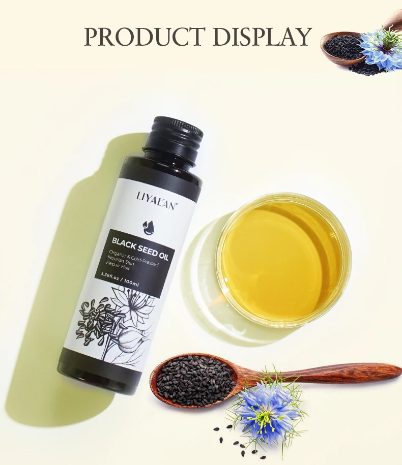 100ml Black Cumin Seed Oil For Hair Growth Thicken Hair Cold Pressed Liquid Nourish Nail Skin Anti-oxidant Body Massage 100ml Black Cumin Seed Oil For Hair Growth Thicken Hair Cold Pressed Liquid Nourish Nail Skin Anti-oxidant Body Massage