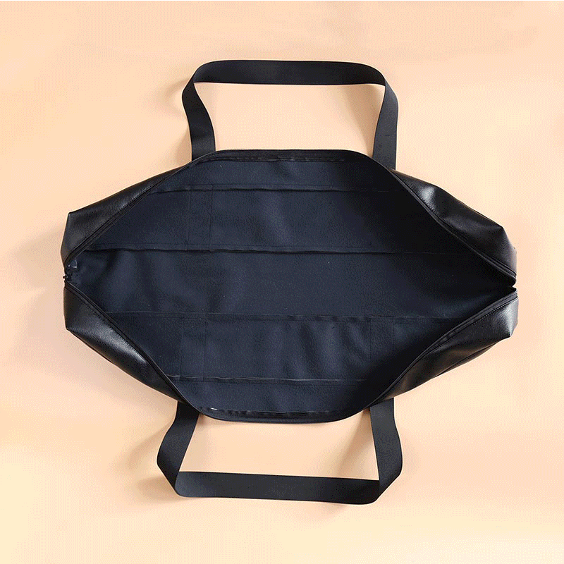 Adult Fun SM Factory Black Leather Sex Handbag Outdoor Storage Bag Luggage Bag Flirting Toys