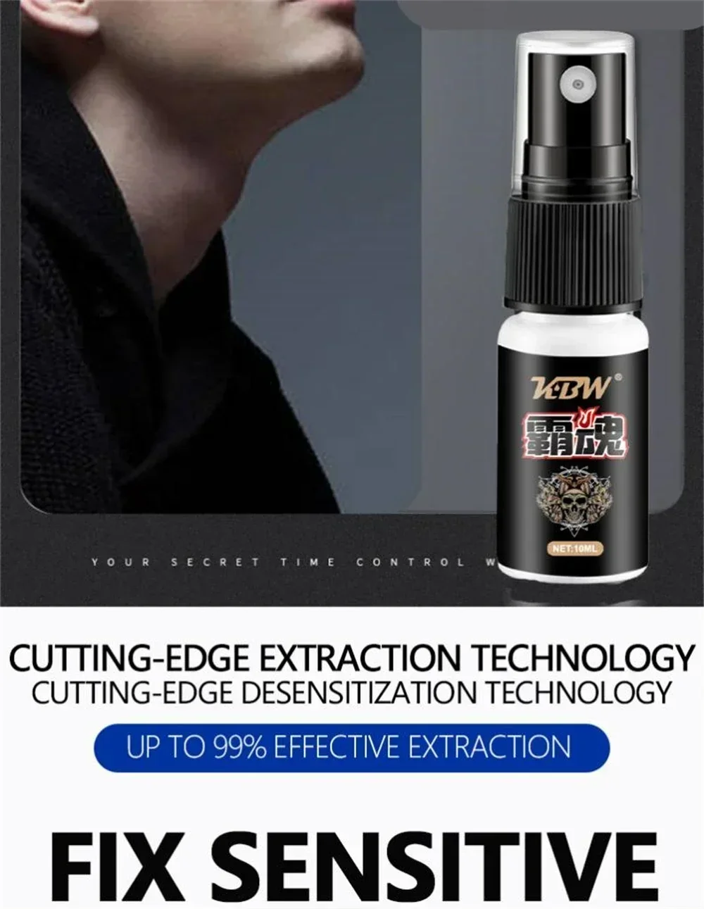 Man Lasting Long 60 Minutes Penis Enlargment Oil Sex Delay Spray Sex for Male External Use Anti Premature Ejaculation