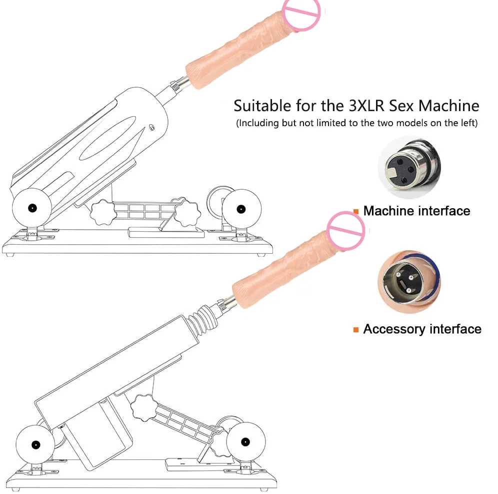 3XLR Sex MachineTraditional Dildos Attachment Anus Plug Penis Adult Toys for Women Couple Masturbation Machine Accessories 3XLR Sex MachineTraditional Dildos Attachment Anus Plug Penis Adult Toys for Women Couple Masturbation Machine Accessories