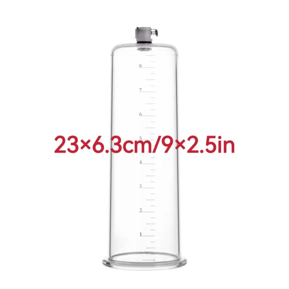 New 9in SMLXLXXL Penis Pump Acrylic Cup Accessories Sex Toy Tools Machine Pene Enlarger Enlargement Adultos Sexy Toys for Men