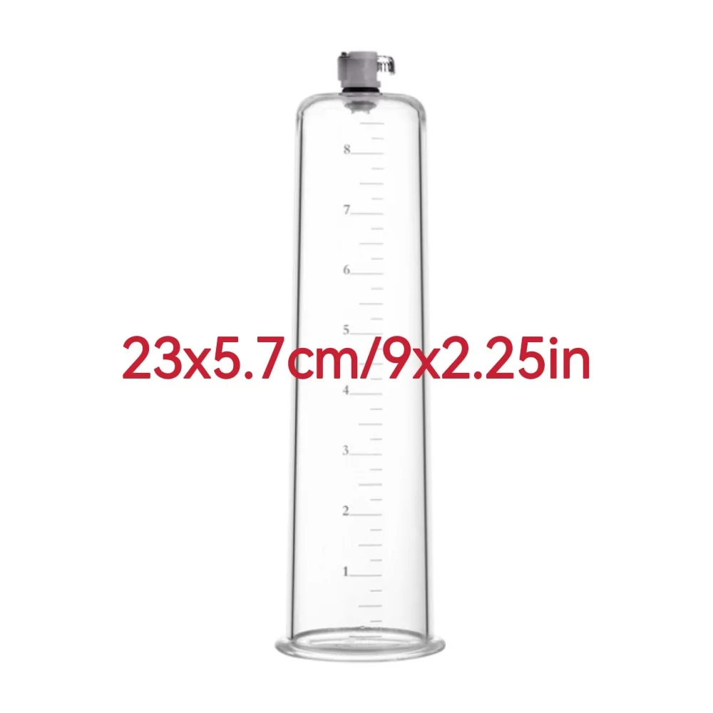 New 9in SMLXLXXL Penis Pump Acrylic Cup Accessories Sex Toy Tools Machine Pene Enlarger Enlargement Adultos Sexy Toys for Men