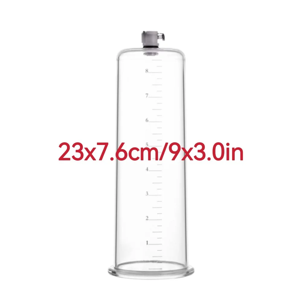 New 9in SMLXLXXL Penis Pump Acrylic Cup Accessories Sex Toy Tools Machine Pene Enlarger Enlargement Adultos Sexy Toys for Men