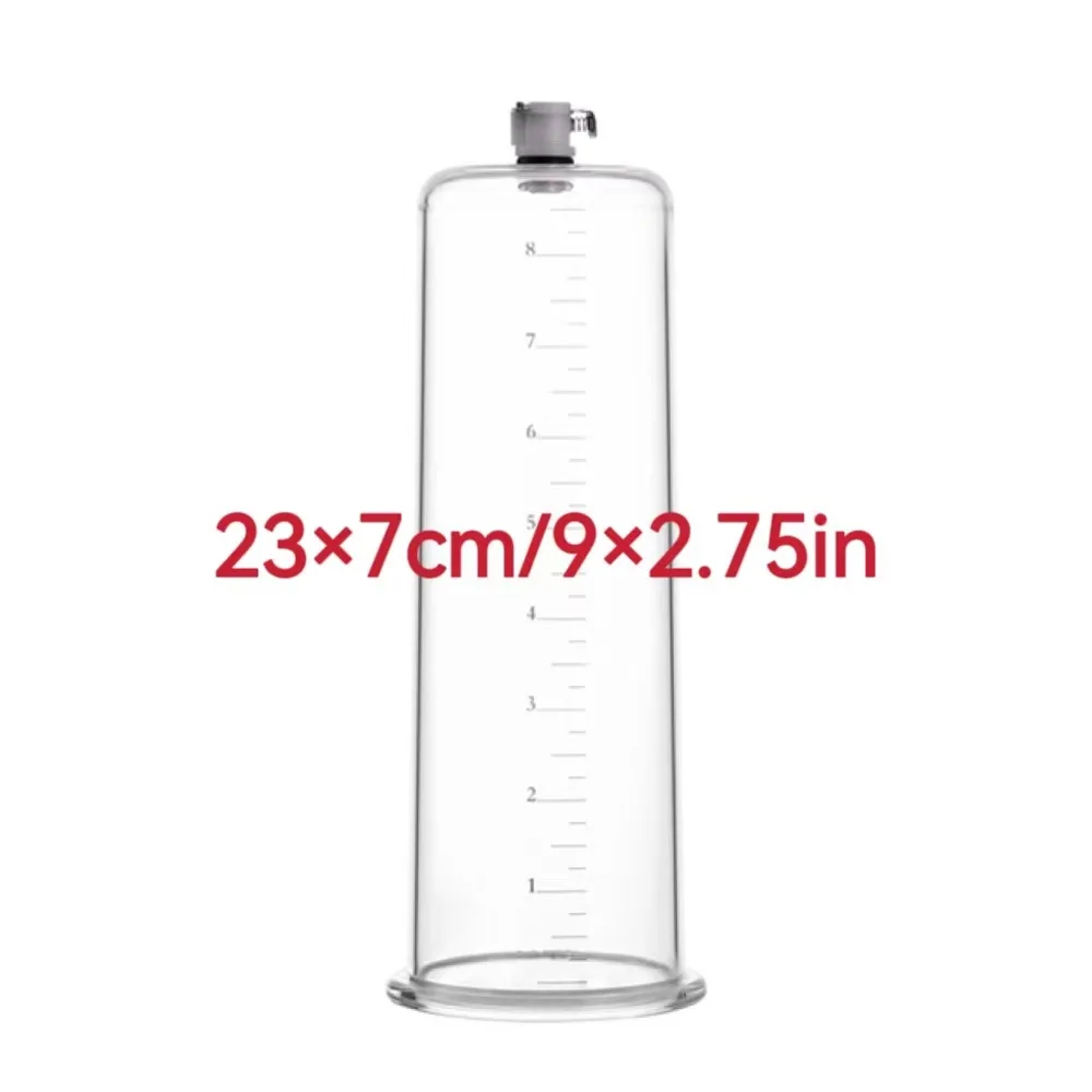 New 9in SMLXLXXL Penis Pump Acrylic Cup Accessories Sex Toy Tools Machine Pene Enlarger Enlargement Adultos Sexy Toys for Men